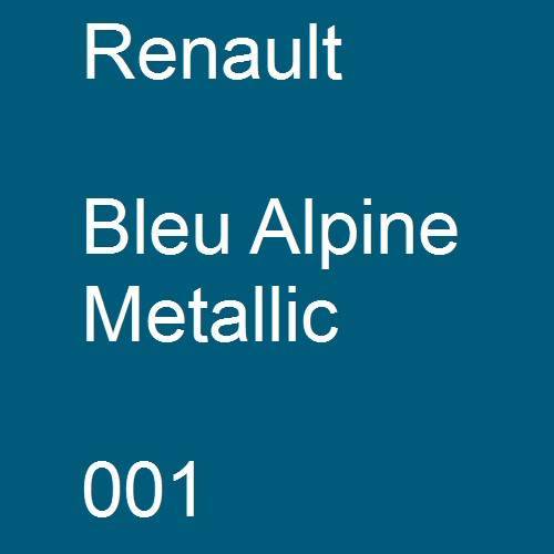 Renault, Bleu Alpine Metallic, 001.